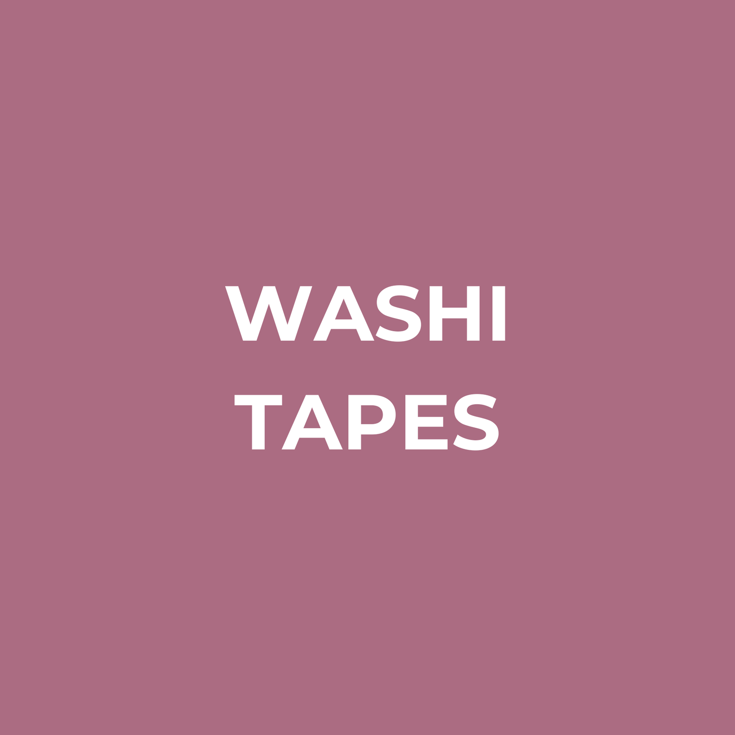 Washi Tapes