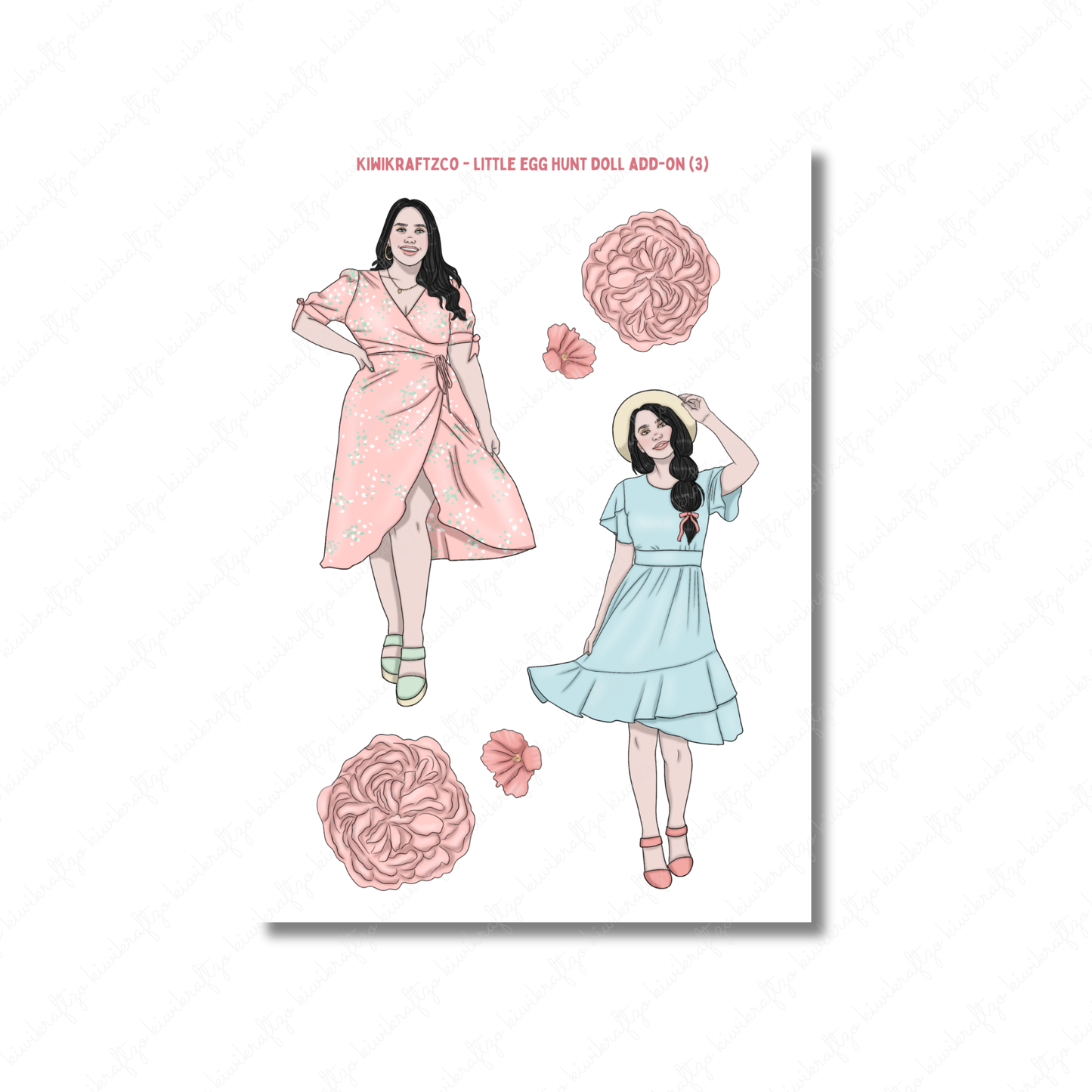 Little Egg Hunt PHYSICAL Sticker Kit - Standard Size
