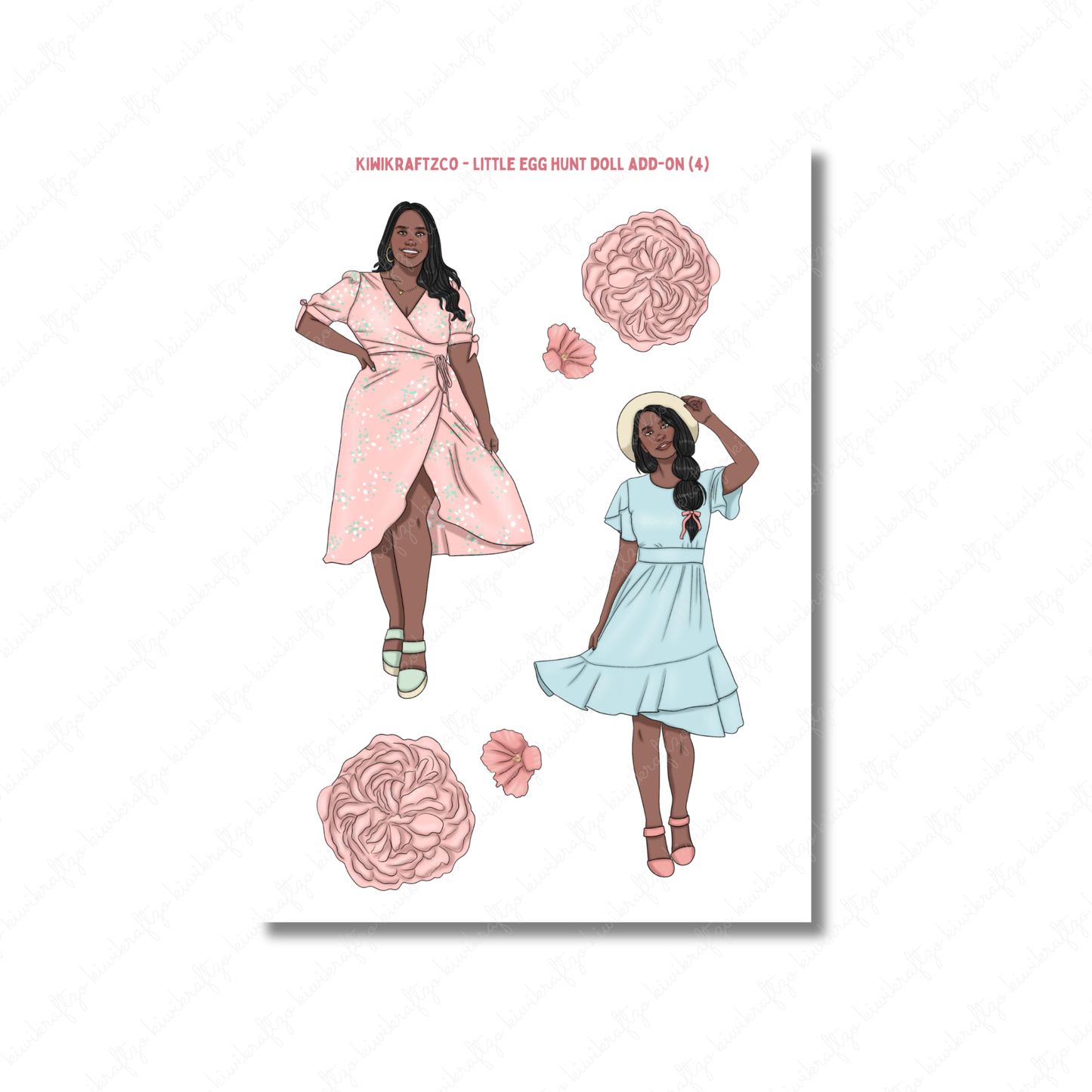 Little Egg Hunt PHYSICAL Sticker Kit - Standard Size