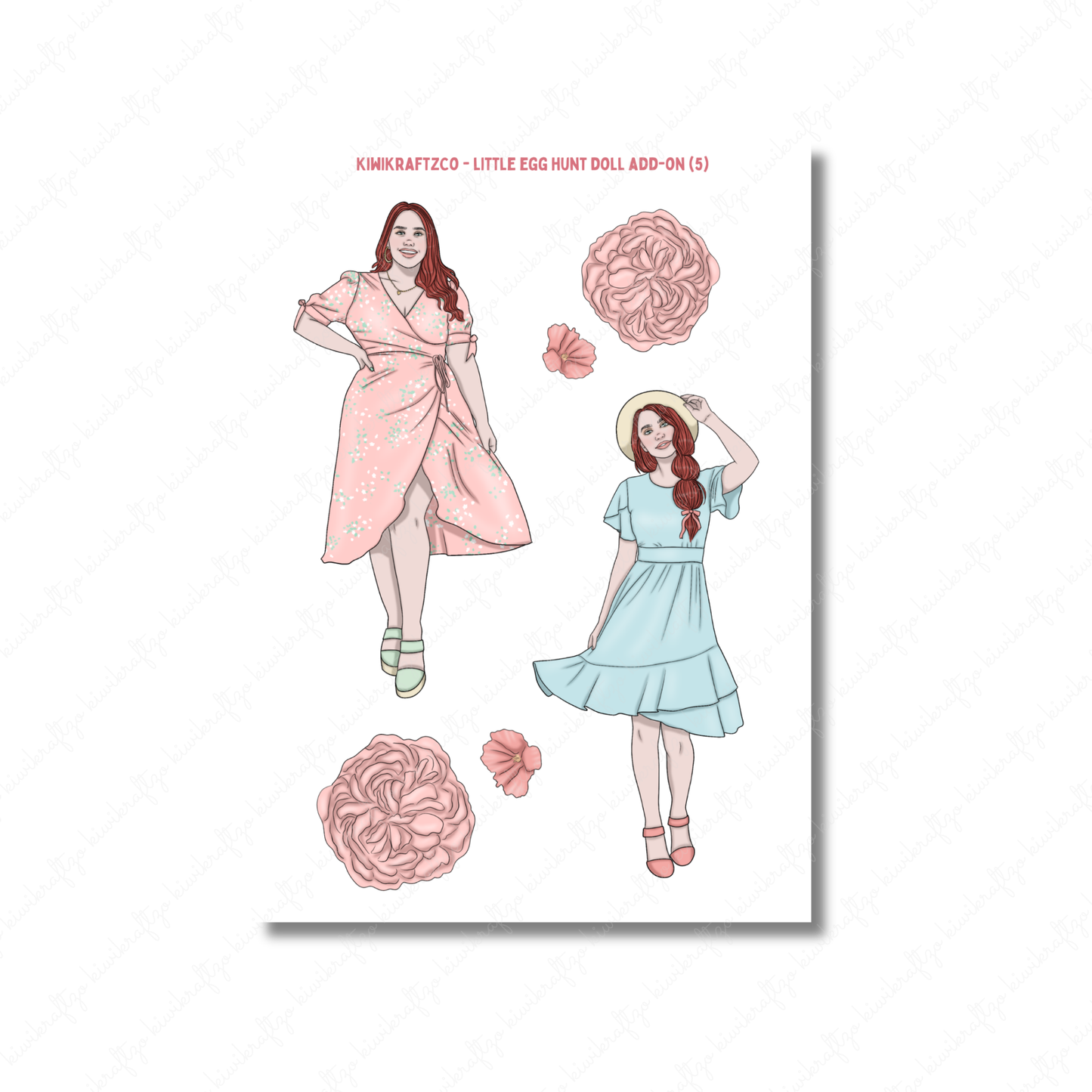 Little Egg Hunt PHYSICAL Sticker Kit - Standard Size