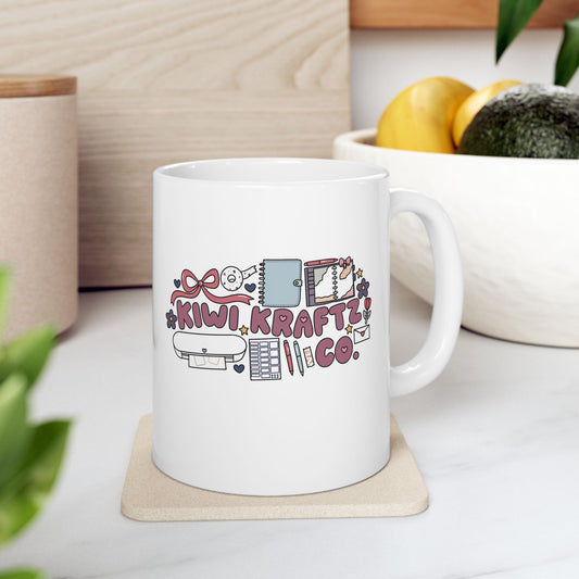 KiwiKraftzCo Ceramic Mug, 11oz