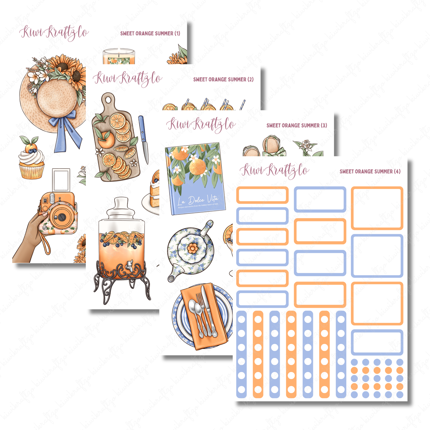 Sweet Orange Summer DIGITAL Bundle
