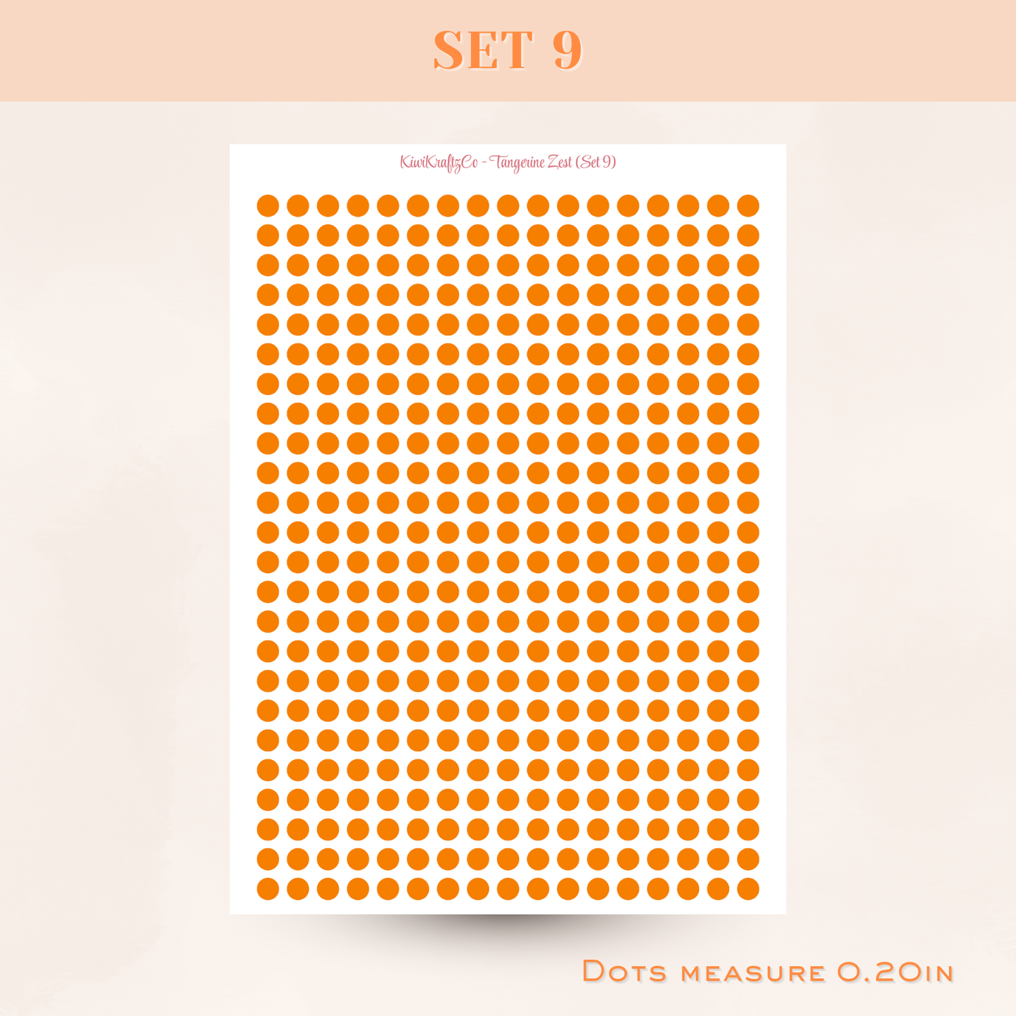 Classic Rainbow Functional Shapes - Tangerine Zest