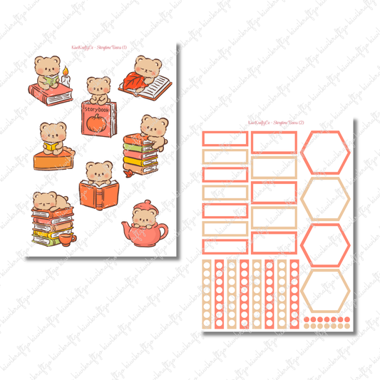 Storytime Bears PHYSICAL Sticker Kit - Standard Size