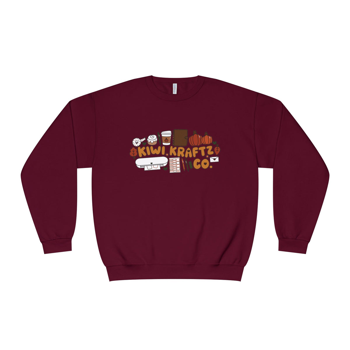 KiwiKraftzCo Fall Doodles Crewneck Sweatshirt