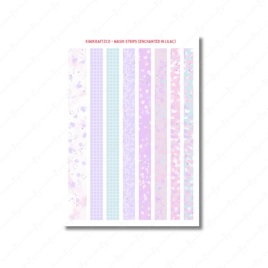 Enchanted in Lilac Washi Strips