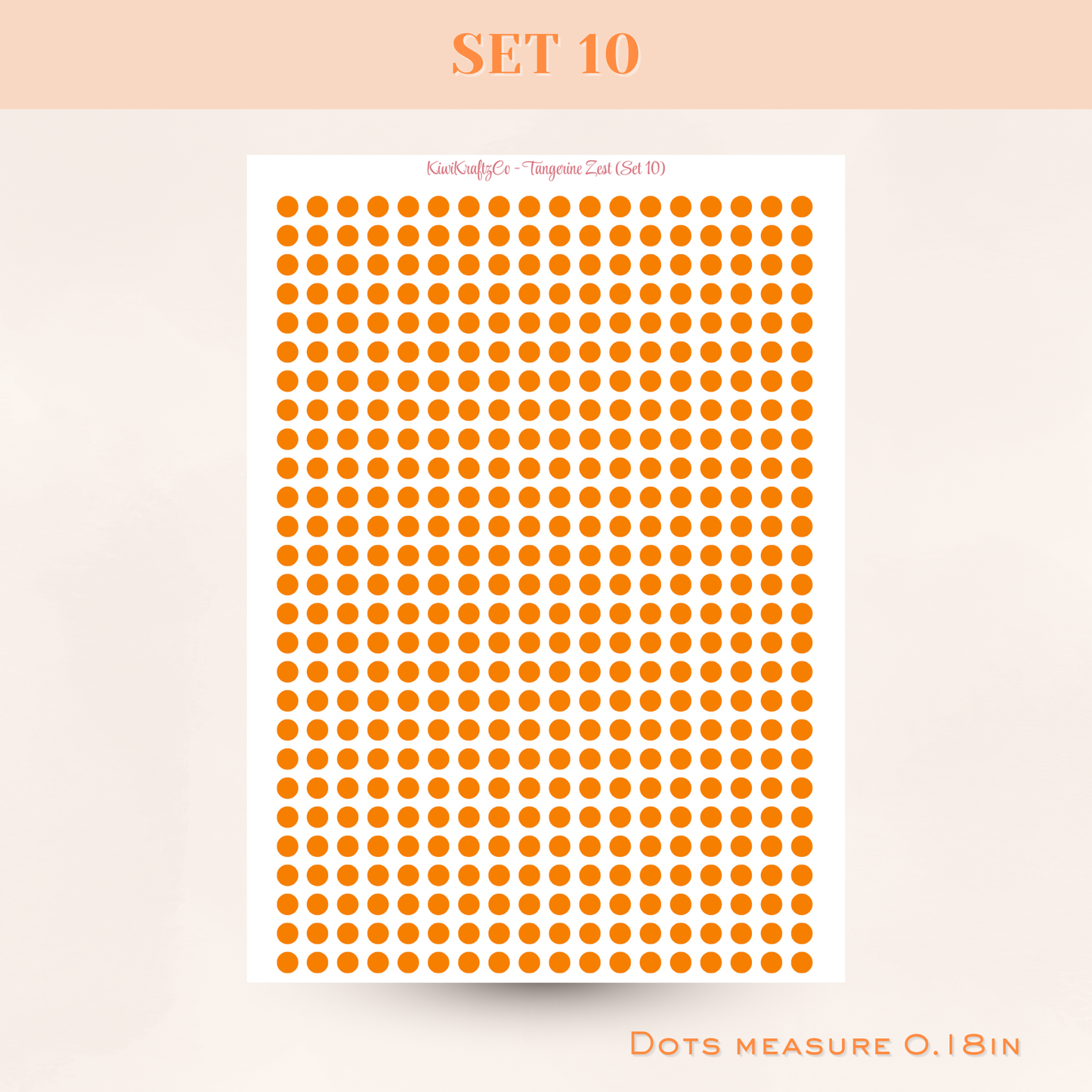 Classic Rainbow Functional Shapes - Tangerine Zest