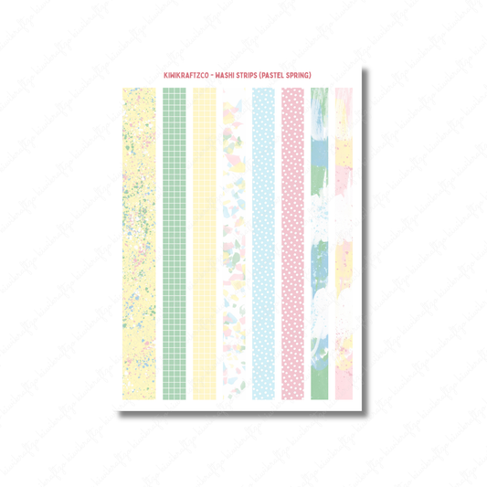 Pastel Spring Washi Strips