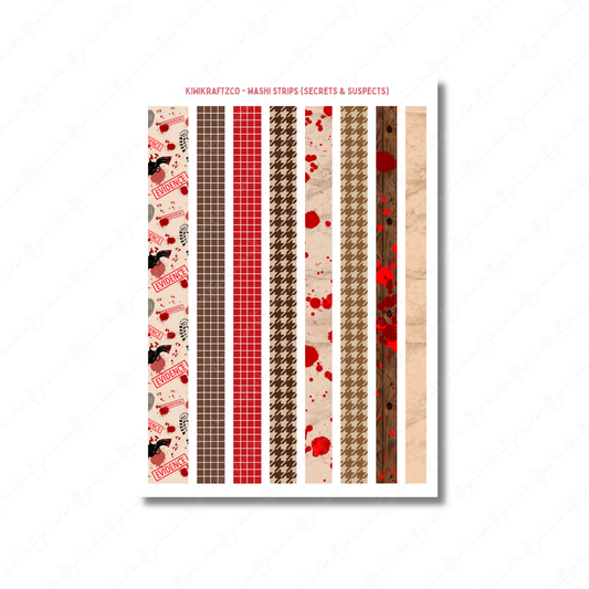 Secrets & Suspects Washi Strips