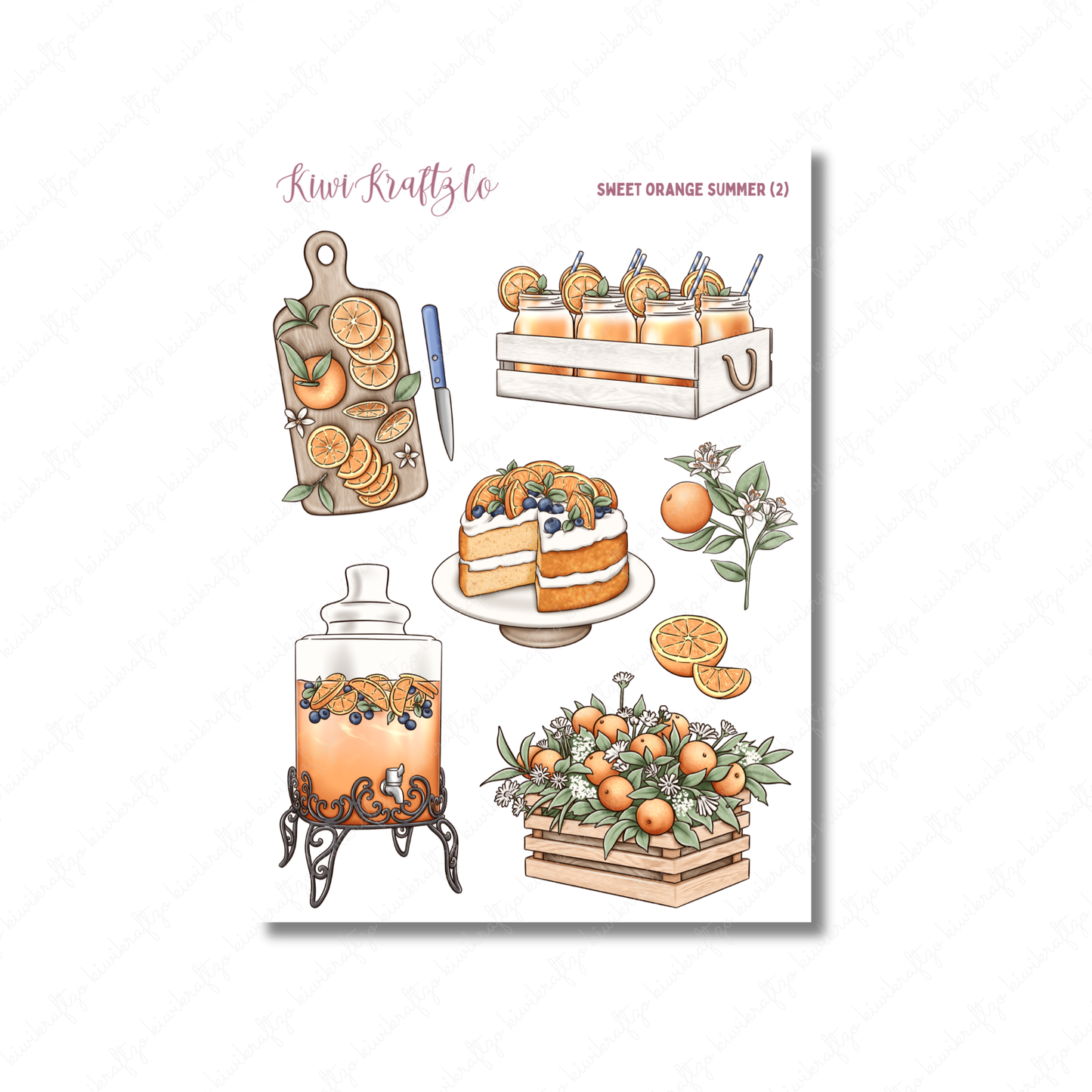 Sweet Orange Summer DIGITAL Bundle