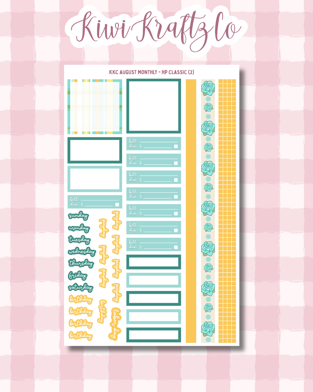 September Monthly Kit - HP Classic