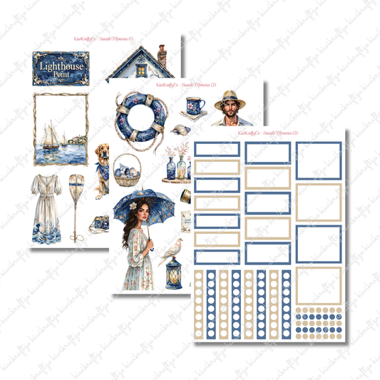 Seaside Memories PHYSICAL Sticker Kit - Petite Size