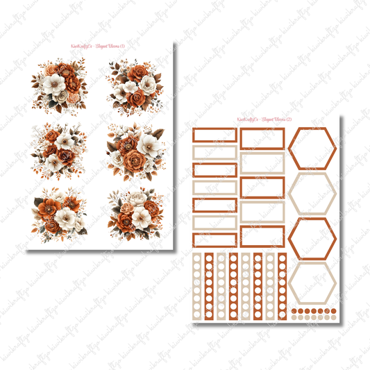 Elegant Blooms PHYSICAL Sticker Kit - Standard Size