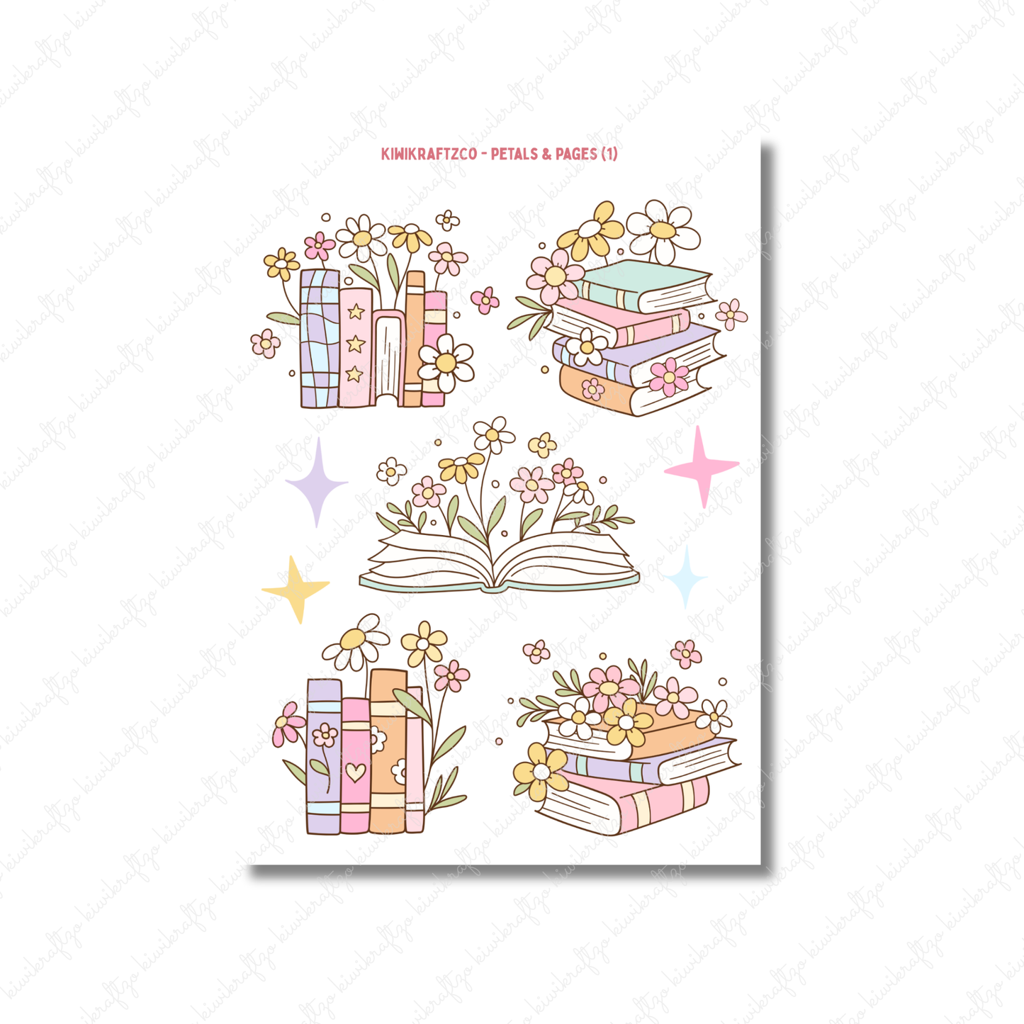 Petals & Pages PHYSICAL Sticker Kit - Petite Size