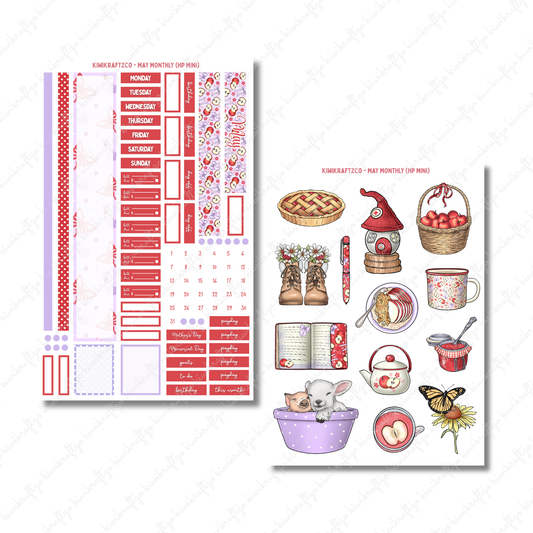 May Monthly Sticker Kit - HP Mini