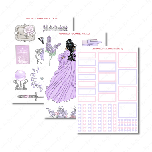 Enchanted in Lilac PHYSICAL Sticker Kit - Petite Size