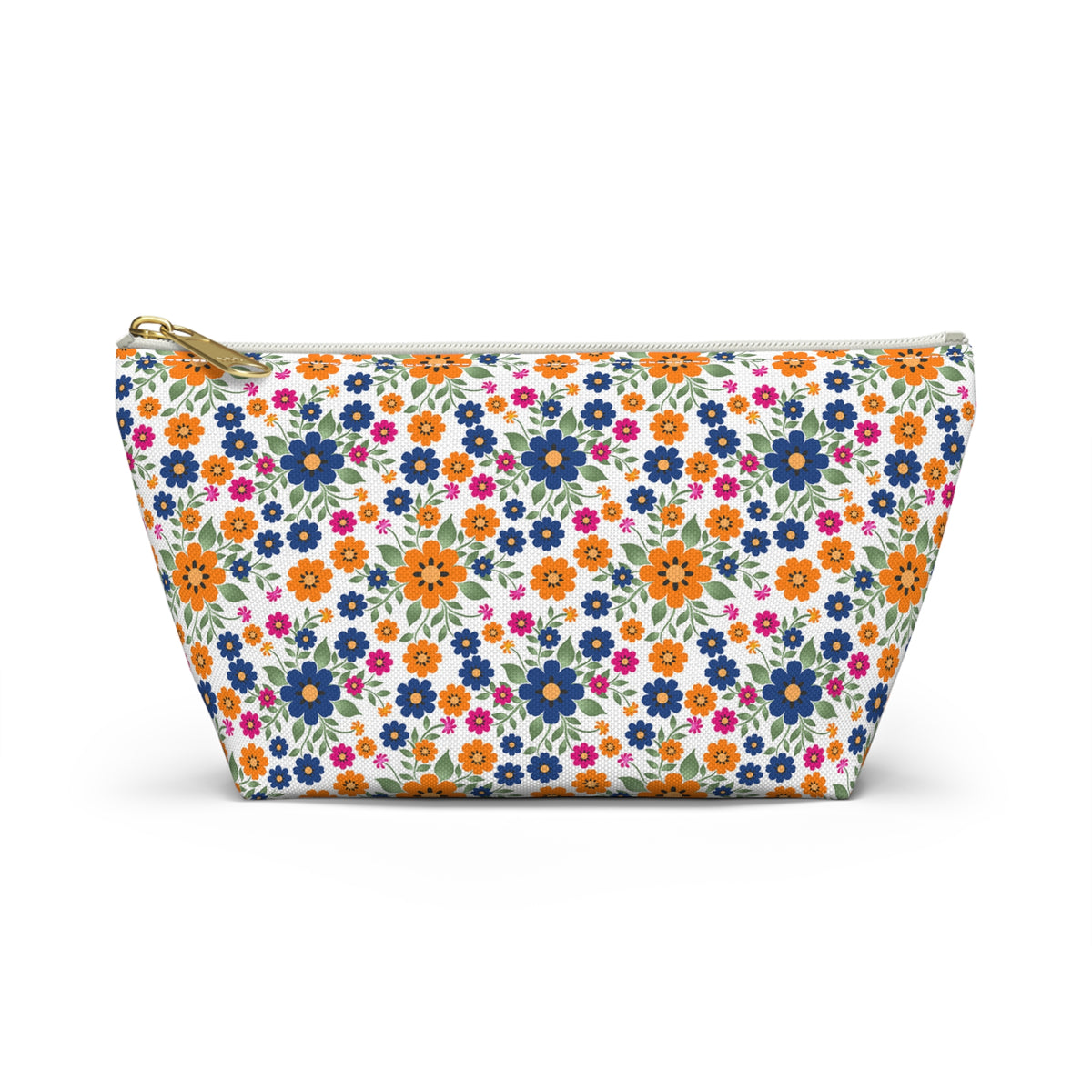 Hispanic Heritage Month - Floral Accessory Pouch w/T-bottom