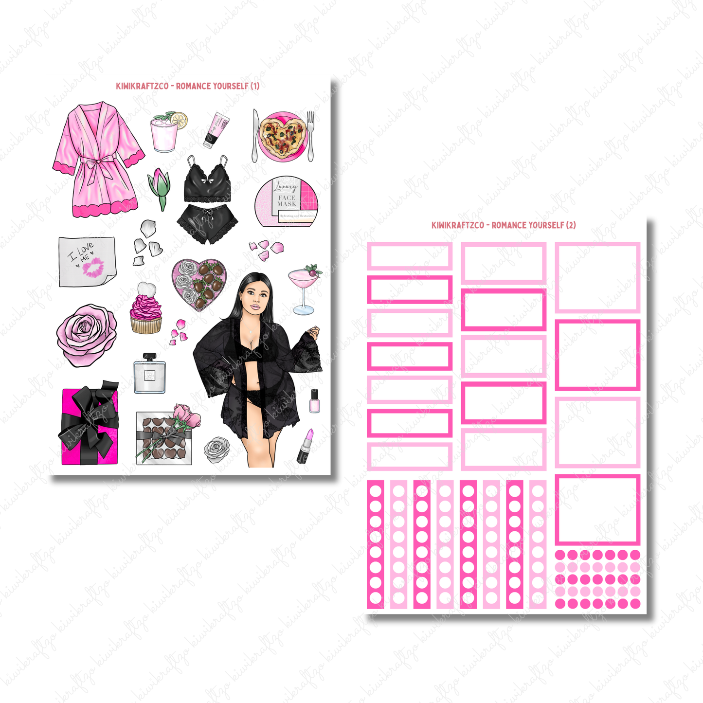 Romance Yourself PHYSICAL Sticker Kit - Petite Size