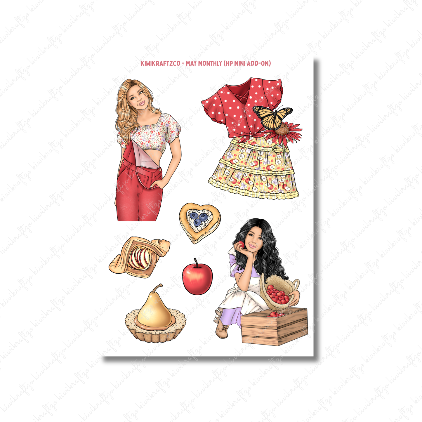 May Monthly Sticker Kit - HP Mini