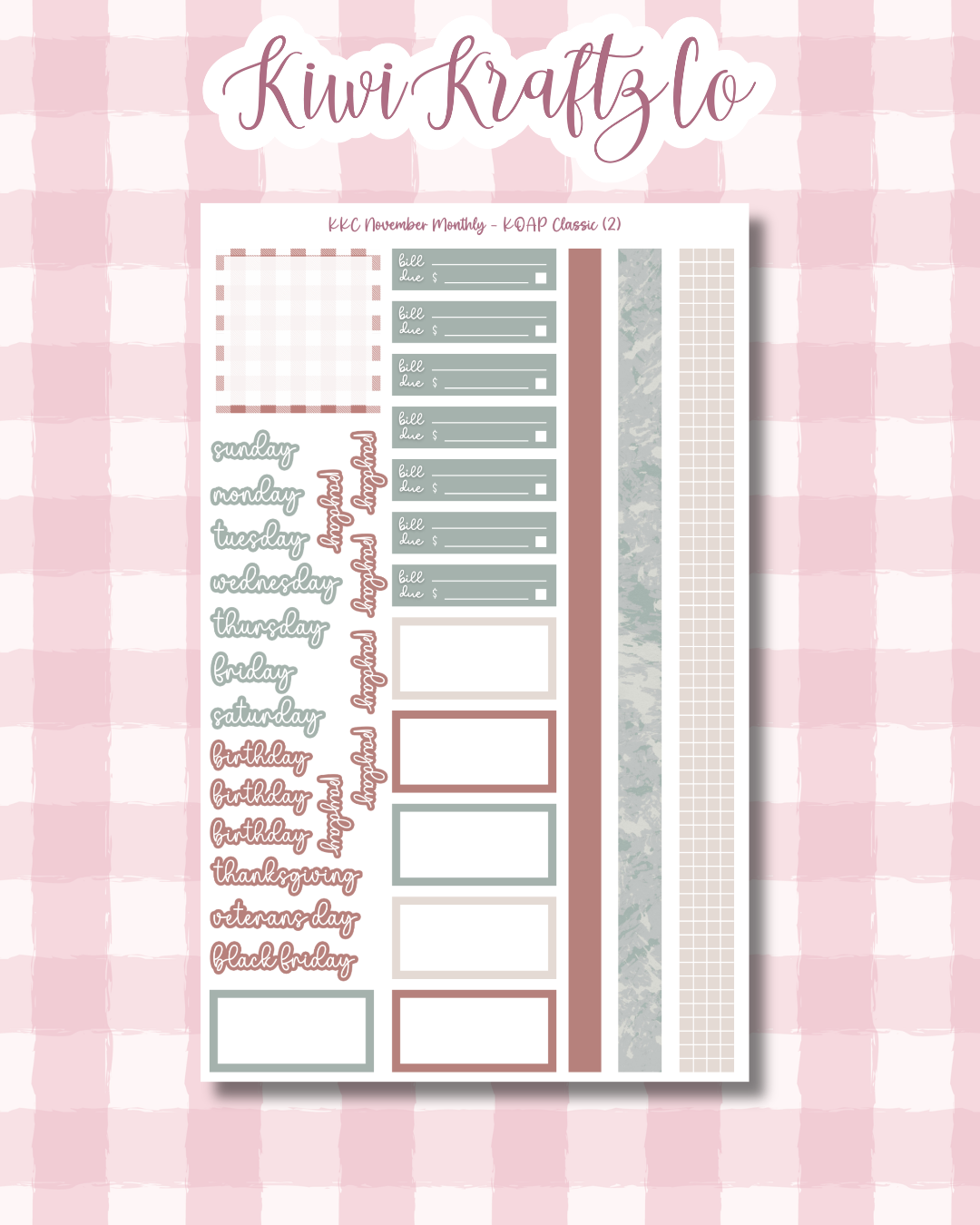 November Monthly Kit - KOAP Classic