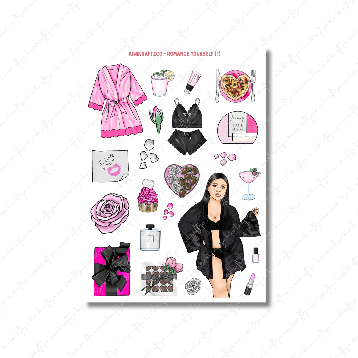 Romance Yourself PHYSICAL Sticker Kit - Petite Size