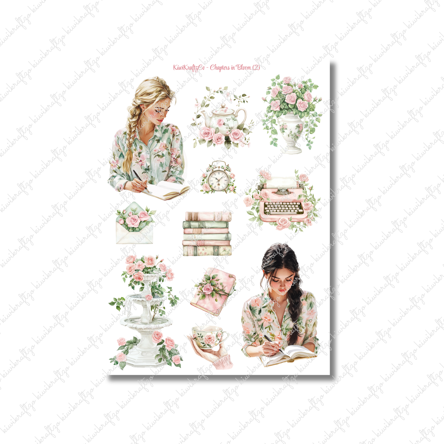 Chapters in Bloom PHYSICAL Sticker Kit - Standard Size