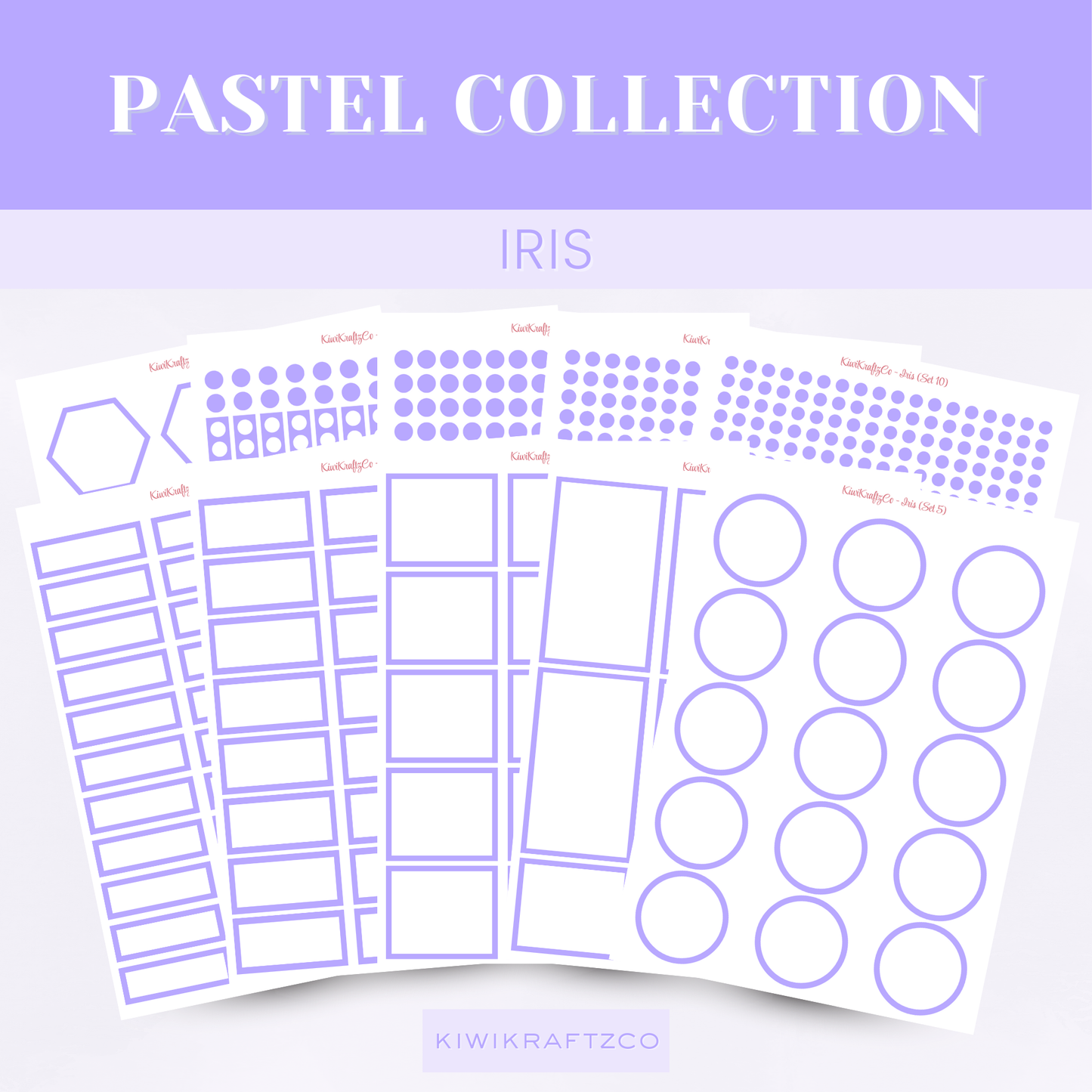 Pastel Functional Shapes - Iris