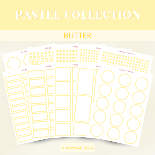 Pastel Functional Shapes - Butter