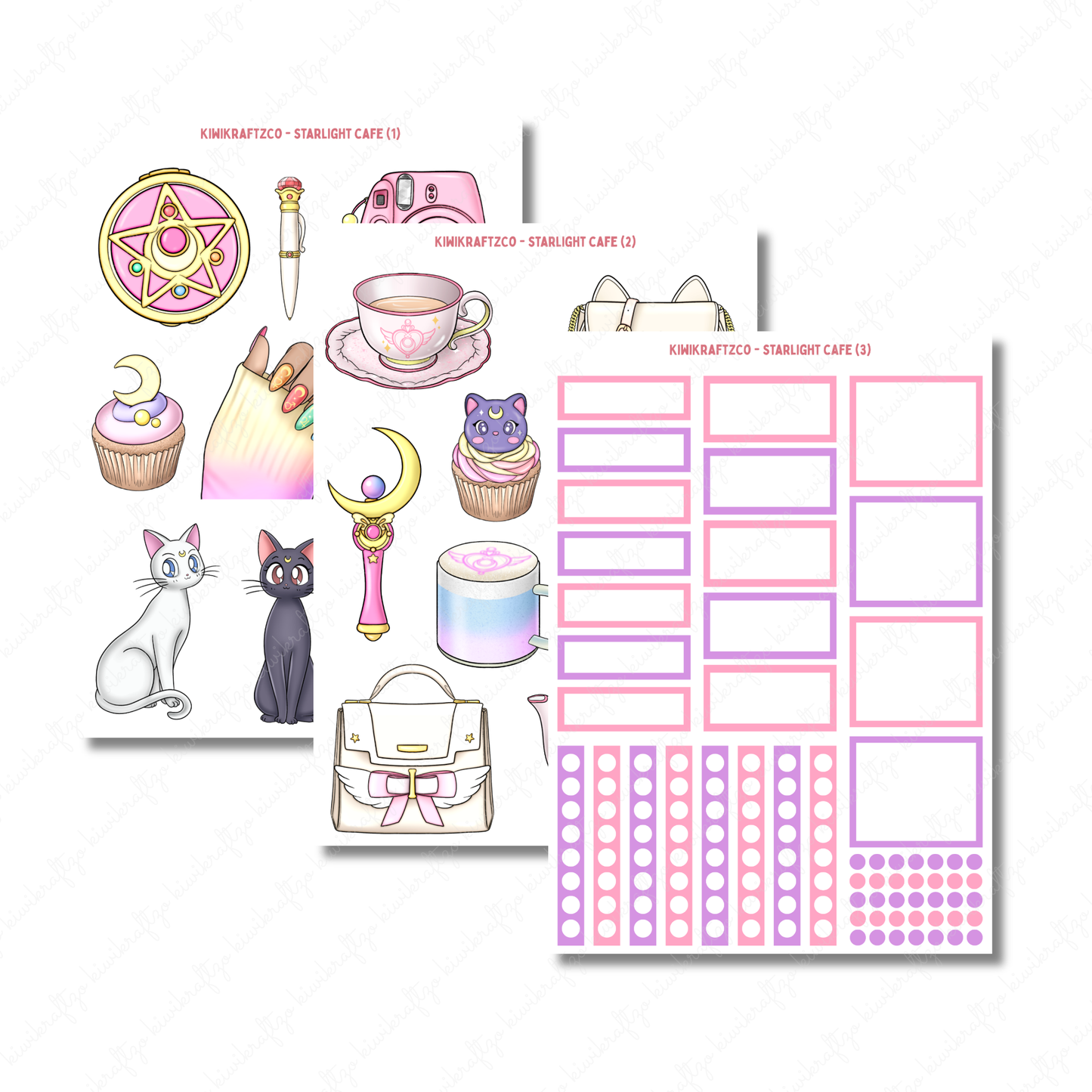 Starlight Cafe PHYSICAL Sticker Kit - Standard Size