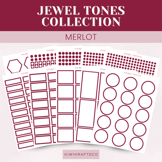 Jewel Tones Functional Shapes - Merlot