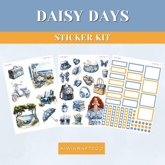 Daisy Days PHYSICAL Sticker Kit