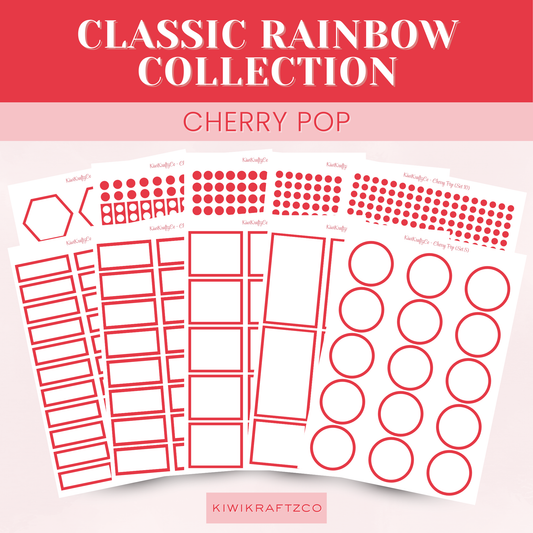 Classic Rainbow Functional Shapes - Cherry Pop