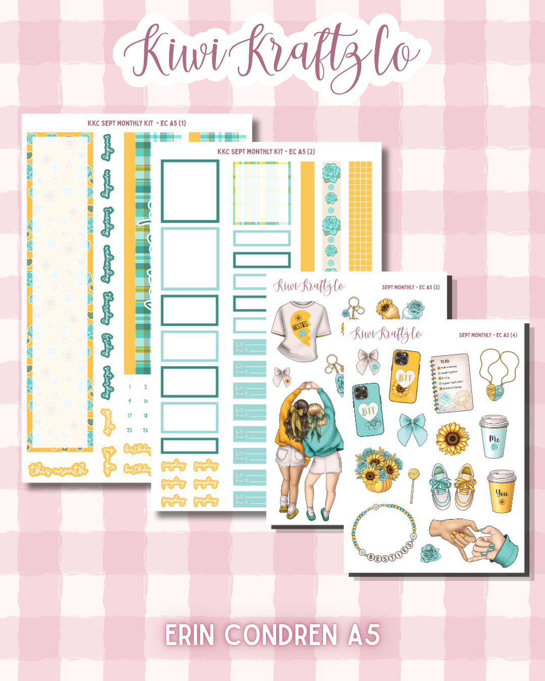 September Monthly Kit - Erin Condren A5