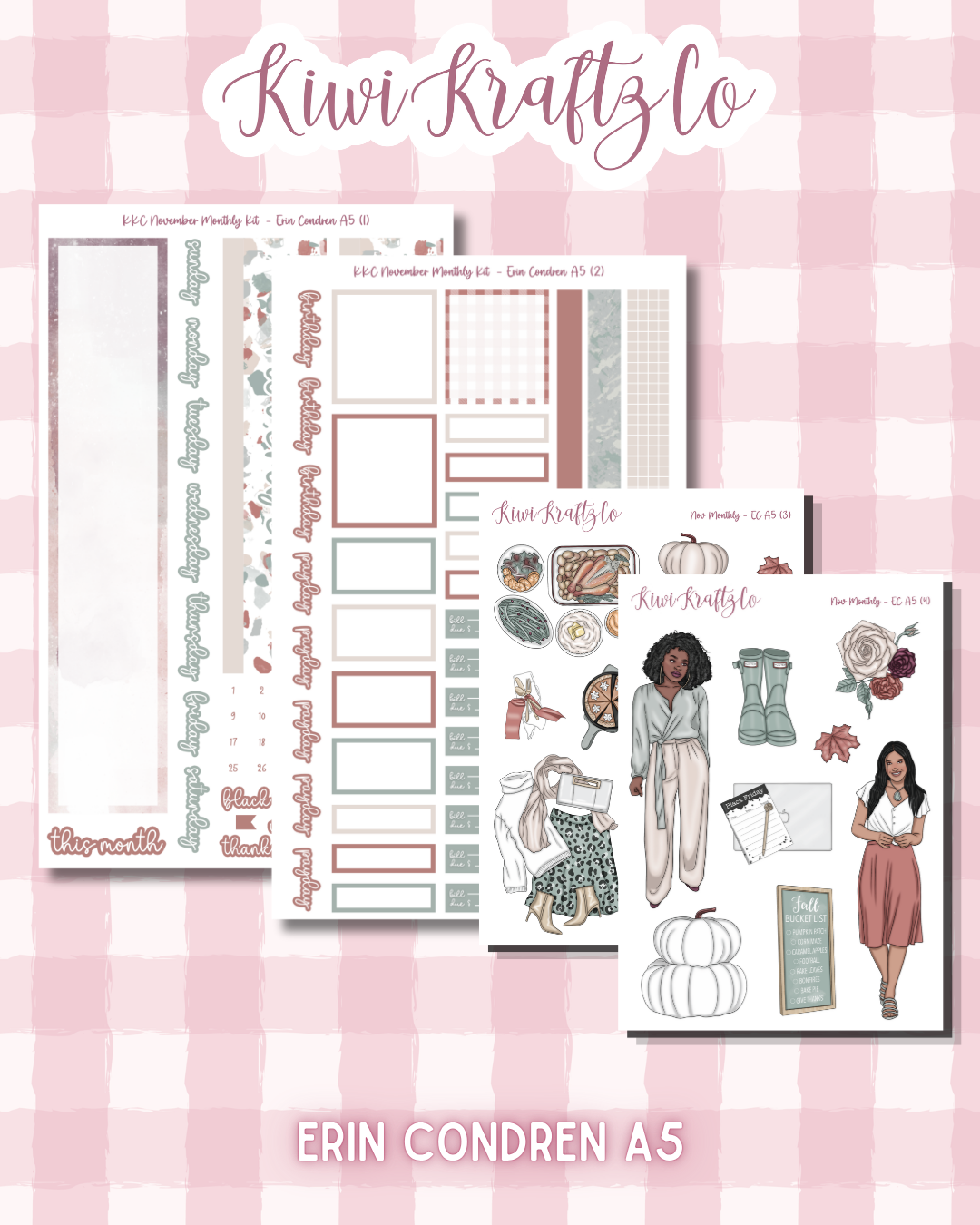 November Monthly Kit - Erin Condren A5