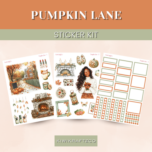 Pumpkin Lane PHYSICAL Sticker Kit - Petite Size