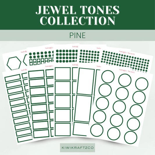 Jewel Tones Functional Shapes - Pine