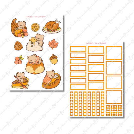 Bear-y Thankful DIGITAL Bundle