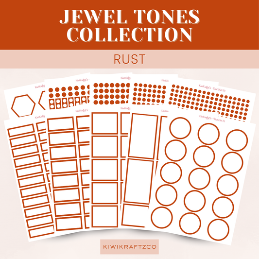 Jewel Tones Functional Shapes - Rust