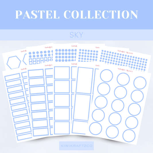 Pastel Functional Shapes - Sky