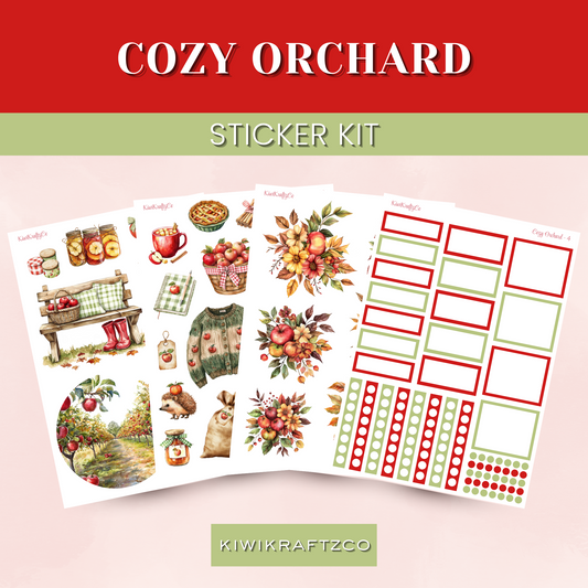 Cozy Orchard PHYSICAL Sticker Kit - Standard Size