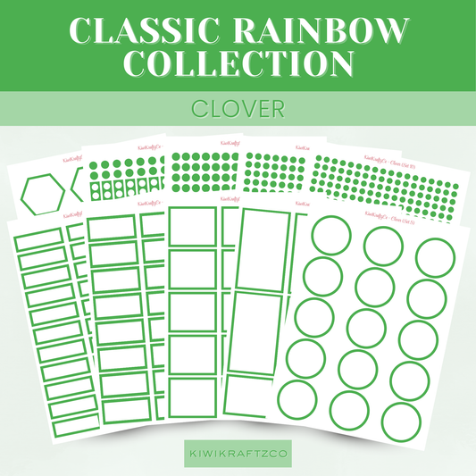 Classic Rainbow Functional Shapes - Clover