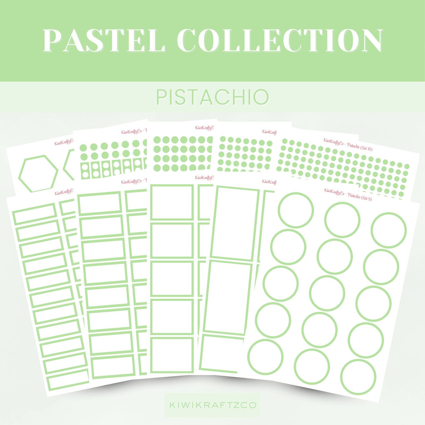 Pastel Functional Shapes - Pistachio