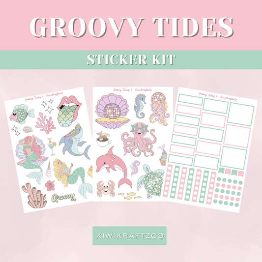 Groovy Tides PHYSICAL Sticker Kit