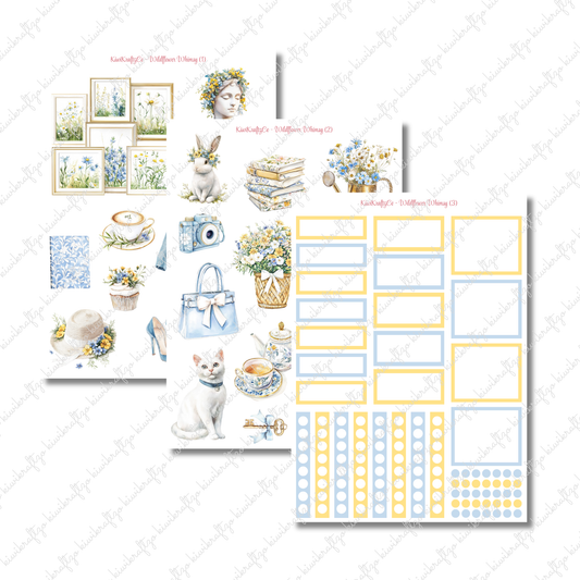 Wildflower Whimsy PHYSICAL Sticker Kit - Petite Size