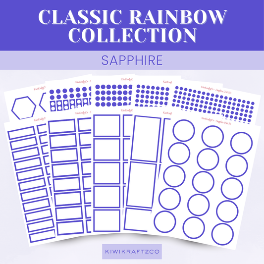 Classic Rainbow Functional Shapes - Sapphire