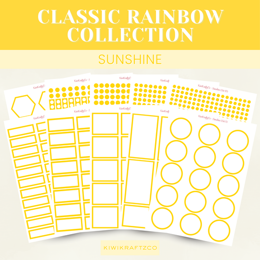 Classic Rainbow Functional Shapes - Sunshine
