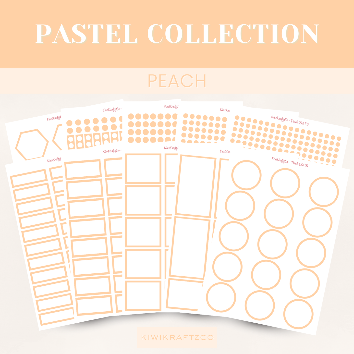 Pastel Functional Shapes - Peach