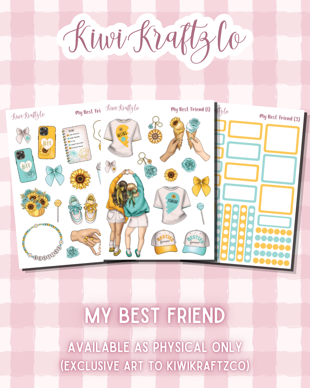 My Best Friend PHYSICAL Sticker Kit - Petite Size