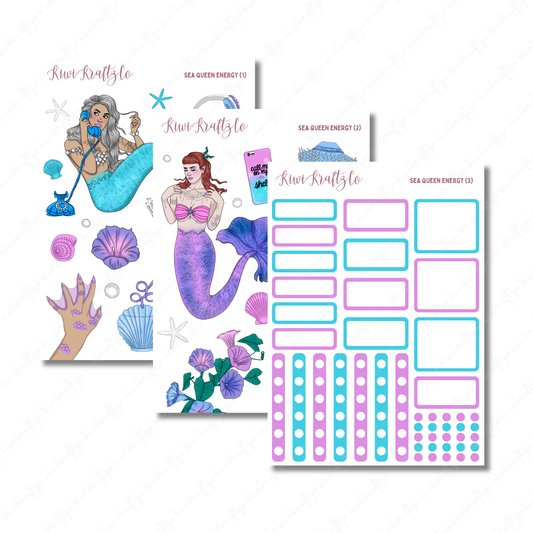 Sea Queen Energy PHYSICAL Sticker Kit - Standard Size