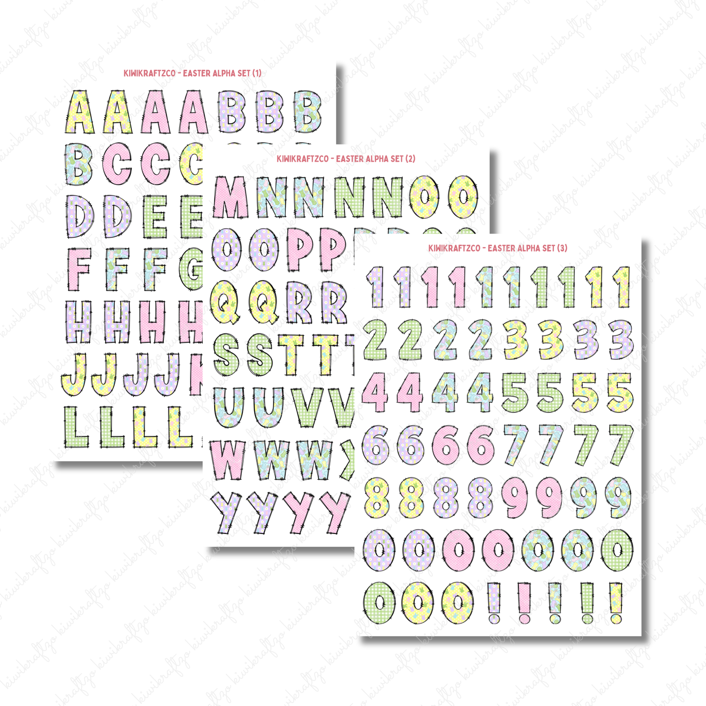Easter Alpha Set PHYSICAL
